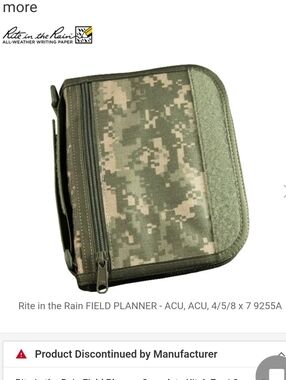  Rite in the Rain Field Planner Complete Kit 4x7 Binder Discontinued